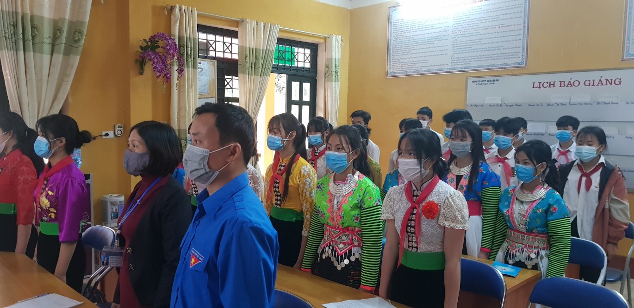 Hoạt động chào mừng kỷ niệm 90 năm  ngày thành lập Đoàn TNCS Hồ Chí Minh   (26/03/1931 - 26/03/2021)  tại trường THCS xã Nà Nhạn