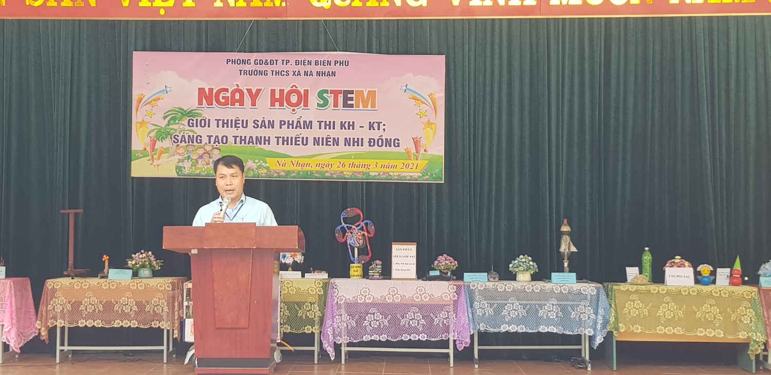 Ngày hội STEM: Khơi nguồn đam mê sáng tạo, lan tỏa tình yêu khoa học  trong các em học sinh của trường THCS xã Nà Nhạn.